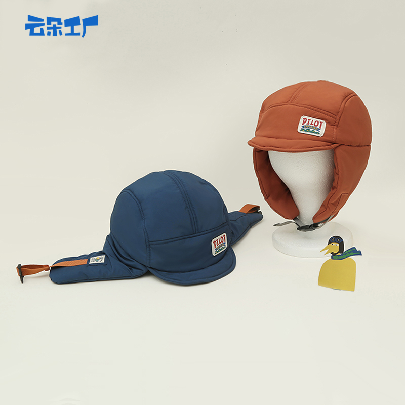 云朵工厂恐龙飞行员短檐护耳帽