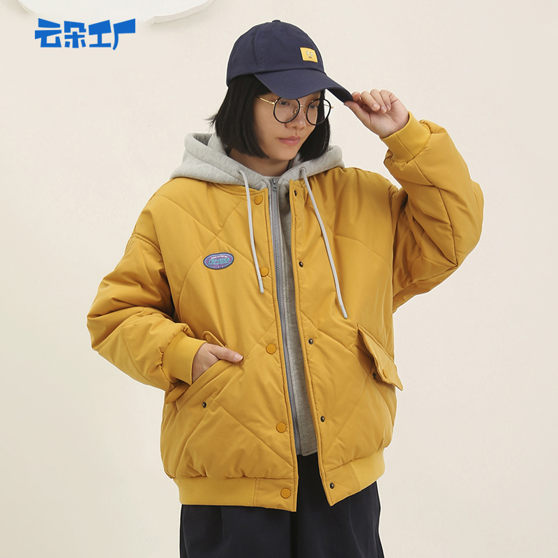 云朵工厂飞行员假两件连帽棉服