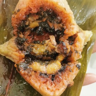 广西防城红蓝猪肉粽子板栗红豆绿豆粽长粽新鲜独立装150g