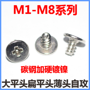 M2.6 大平头平尾自攻螺丝 M1.7 M3M3.5薄头自攻扁平头CB M1.4