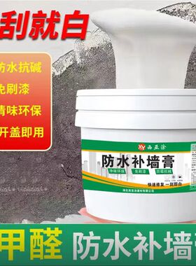 防水补墙膏白色墙体翻新修复防潮防霉补墙膏白色腻子墙面修补家用