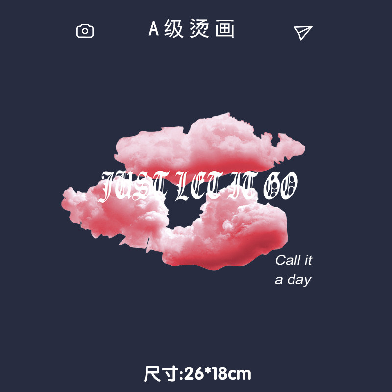 欧美风英文字母潮牌柯式热转印衣服装饰贴辅料印花烫画贴图案