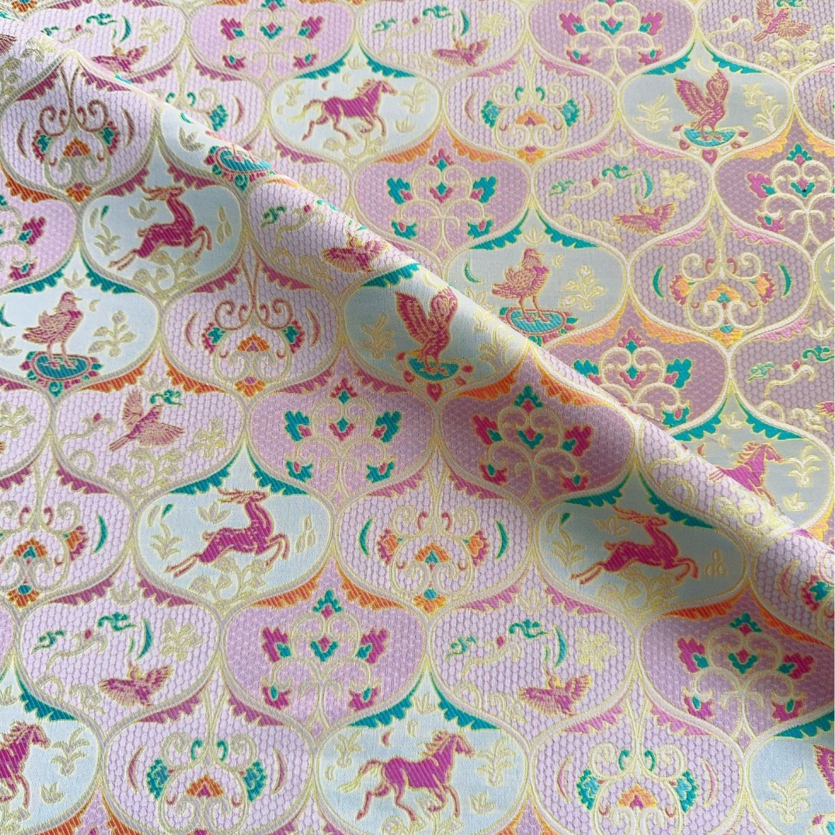 经典仿宋锦织锦缎提花面料 新中式马甲旗袍箱包抱枕茶席礼盒包装