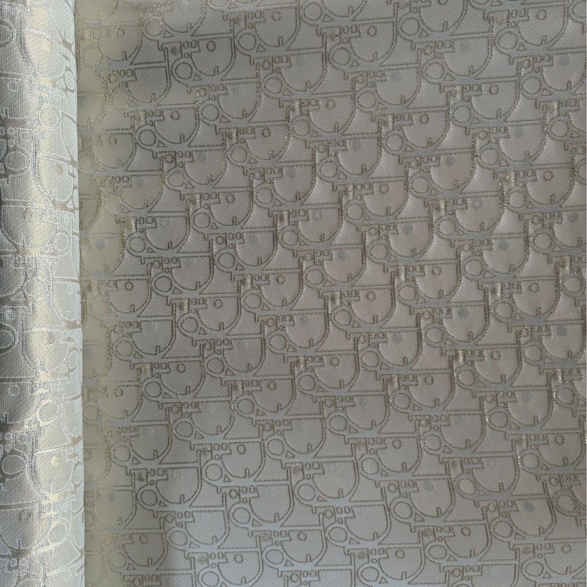 字母D提花国风面料 经典复古女装童装连衣裙面料箱包装饰