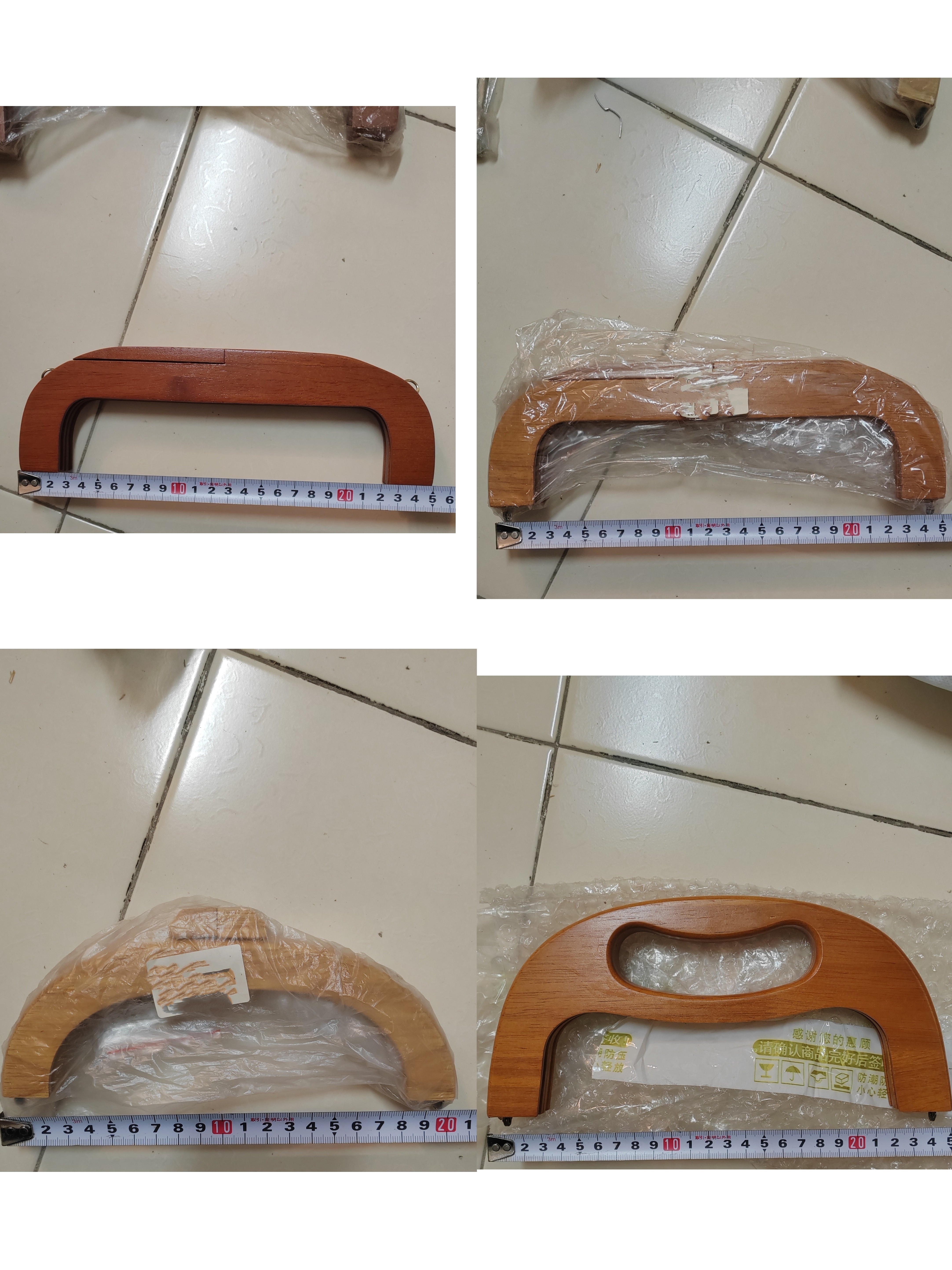 提手口金集合有孔无孔手缝上螺丝口金枪色竹提手木提手材料包配件图片