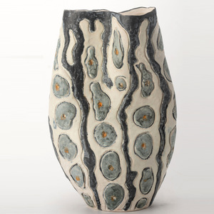 中古法式风陶瓷手作花瓶客餐厅民宿样板间干花高级感家居艺术