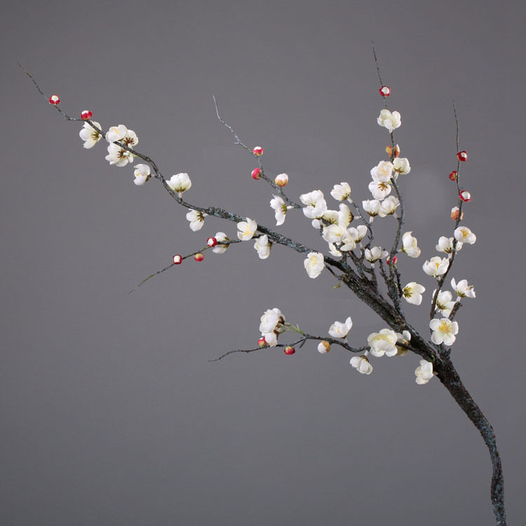 腊梅样板间仿真梅花人造假花梅花家饰软装搭配套装