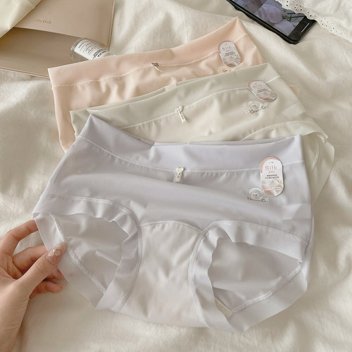 妖精格格抗菌透气女士三角裤头