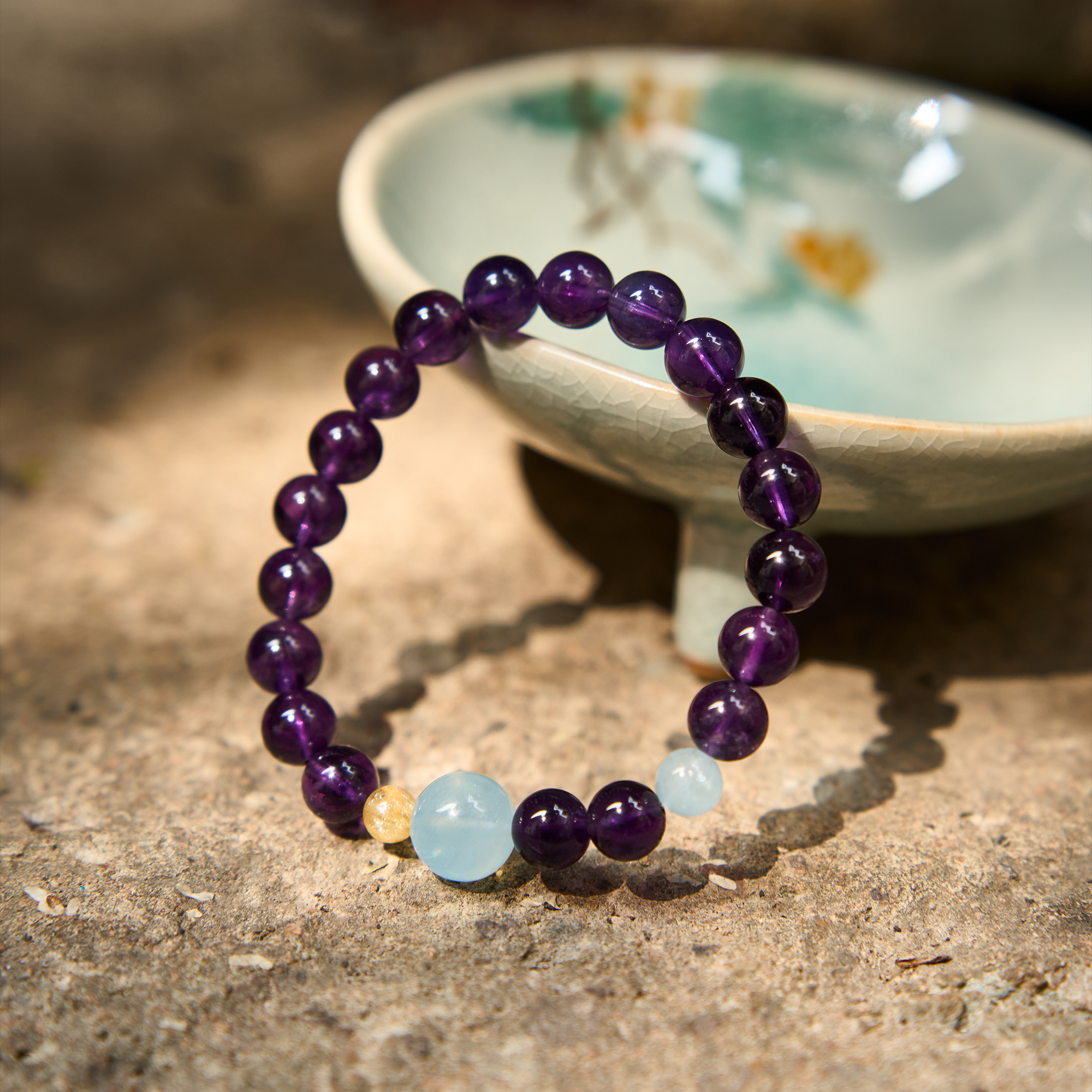 理智/开阔/行动力紫水晶手串