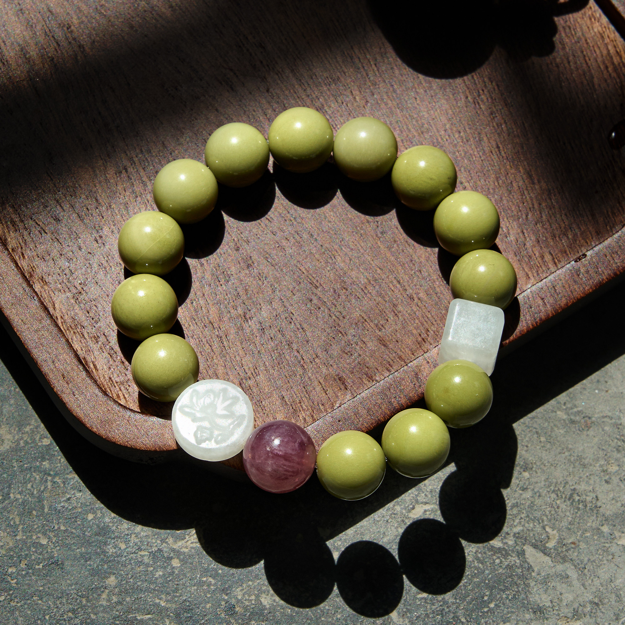 曦光里【东方木】爱与滋养/专注力/收获 天然阿拉善玛瑙 手串手链