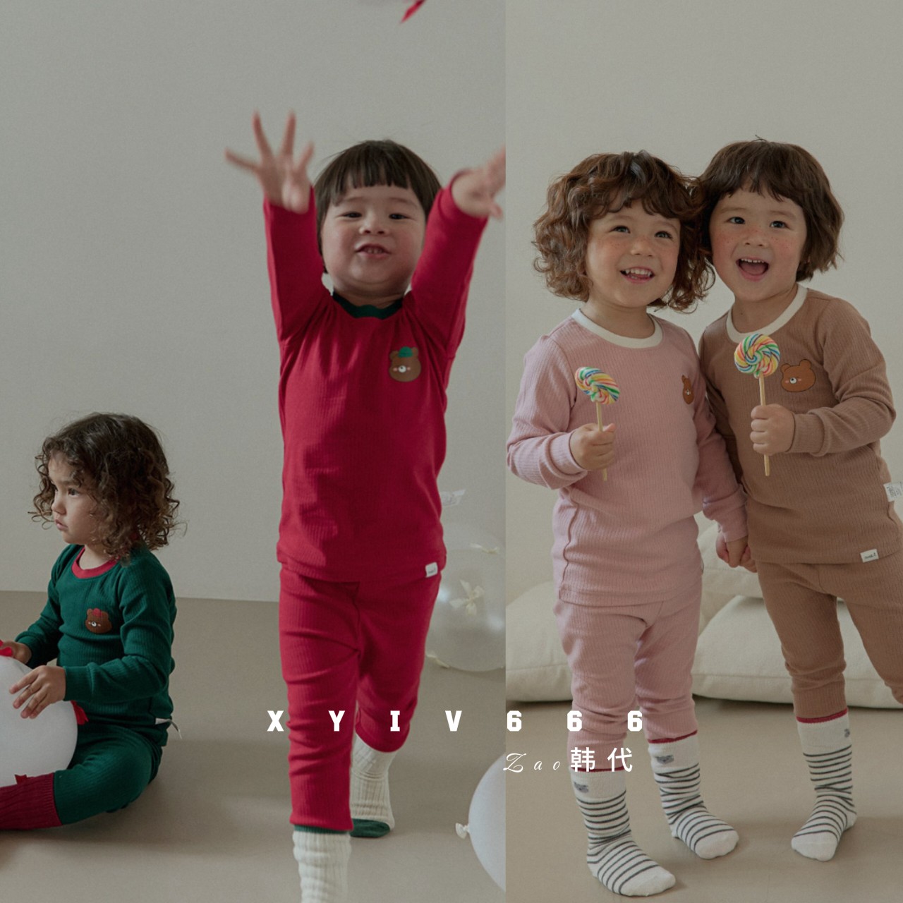 【春秋】cordi-i正品韩国童装儿童家居服宝宝睡衣春秋套装A类面料