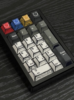 配ROG夜魔75客制化K21MA金属键盘无线蓝牙CNC三模PAD数字机械键盘