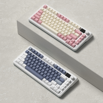 腹灵CMK75小屏幕侧刻RGB三模无线机械键盘办公游戏热插拔轴客制化