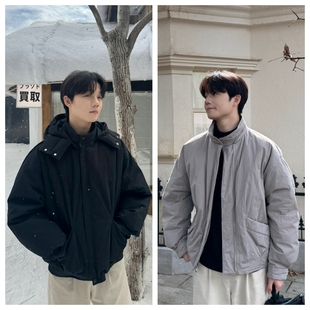 苏大恒定制可拆卸连帽90白鸭绒复古加厚防风保暖设计感羽绒服外套