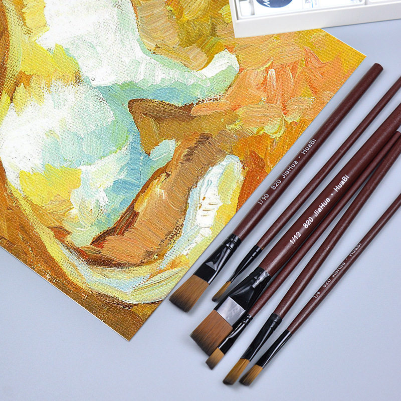 820水粉笔油画笔丙烯水彩颜料画笔水粉笔排笔美术颜料排笔画笔6支,文具电教/文化用品/商务用品,水粉/水彩/油画专用笔,淘宝优惠券,粉丝福利购,淘宝优惠卷