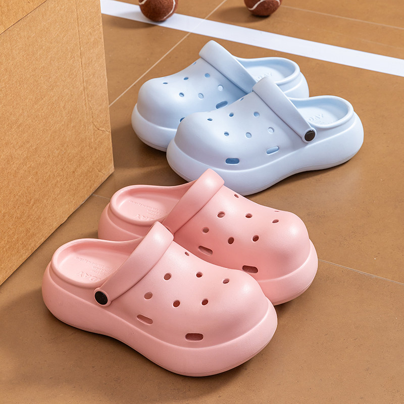 2026新款时尚洞洞鞋户外穿沙滩鞋女士夏季厚底舒适防滑拖鞋女,居家布艺,居家凉拖/凉鞋,淘宝优惠券,粉丝福利购,淘宝优惠卷