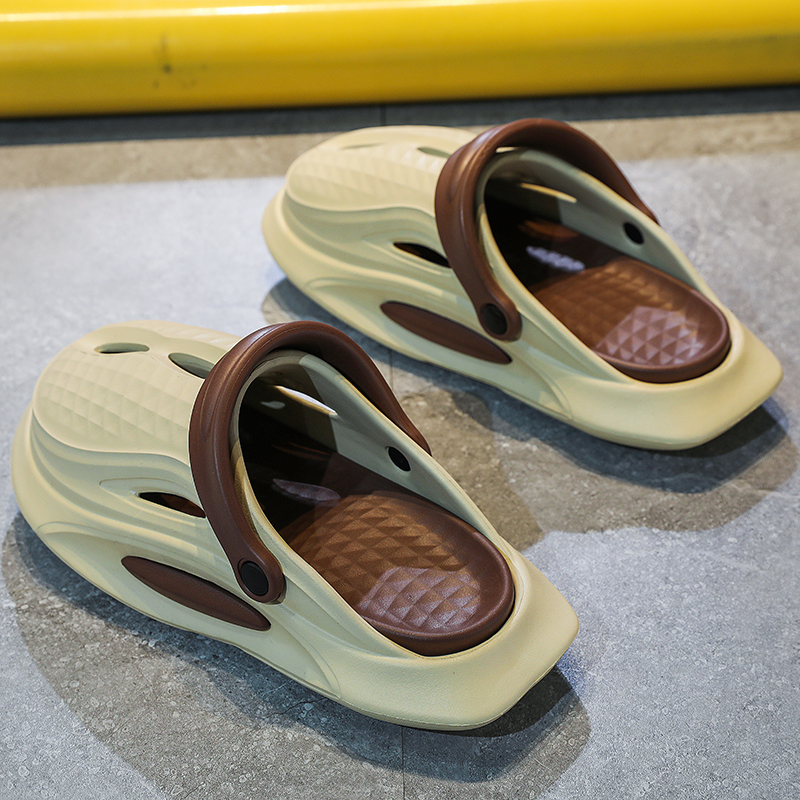 洞洞鞋男款夏季外穿踩屎感包头拖鞋男生厚底休闲户外运动沙滩凉鞋