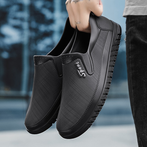 厨师鞋男防水防滑厨房工作劳保鞋