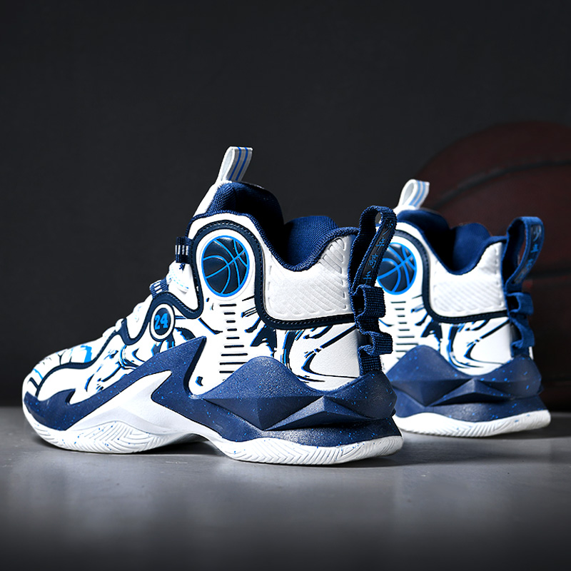 男鞋秋冬2025新款防滑耐磨篮球运动鞋男大童初中学生实战高帮球鞋