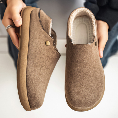 棉拖鞋男款2025新款冬季加绒保暖青少年休闲居家外穿全包勃肯棉鞋