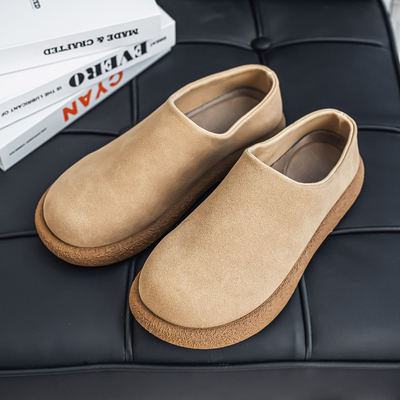 勃肯鞋男款春季防滑懒人一脚蹬厚底轻便工作休闲大码46包头半拖鞋