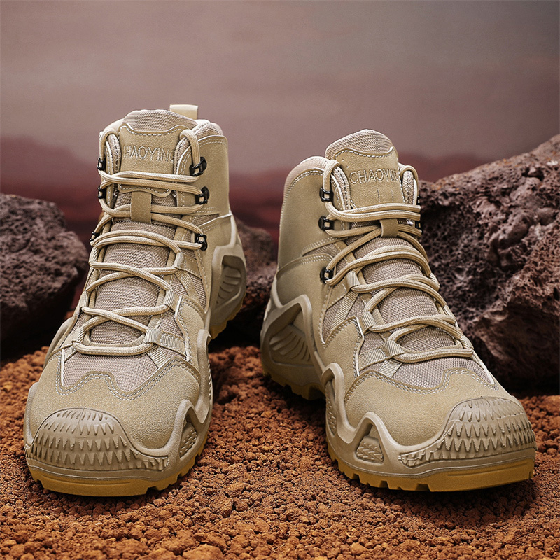 高帮男鞋冬季运动防滑户外登山鞋子工装劳保耐磨男士增高45马丁靴