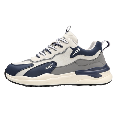 阿甘男鞋冬季加绒棉鞋真皮运动鞋男士百搭休闲鞋跑步防滑老爹潮鞋