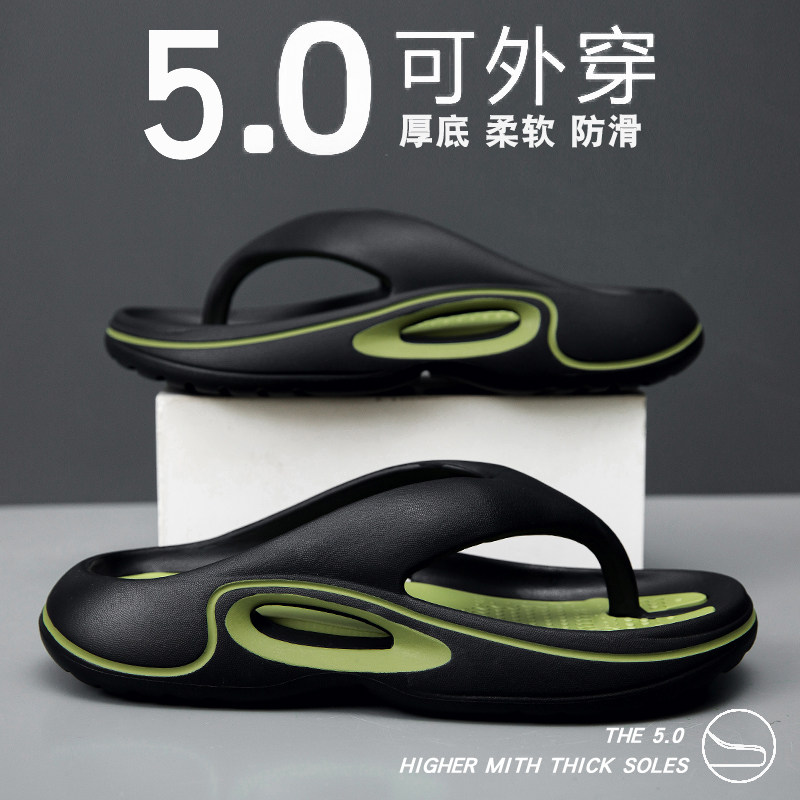 人字拖男款夏季2026新款软底防滑防臭夹脚拖鞋运动夏天户外沙滩鞋图片