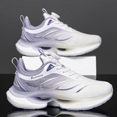 跑步鞋 初中学生体测中考跑鞋 女爆米花超轻减震旋转纽扣女鞋 运动鞋