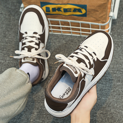 男鞋2025新款冬季男士百搭德训板鞋厚底增高耐磨休闲运动小白潮鞋