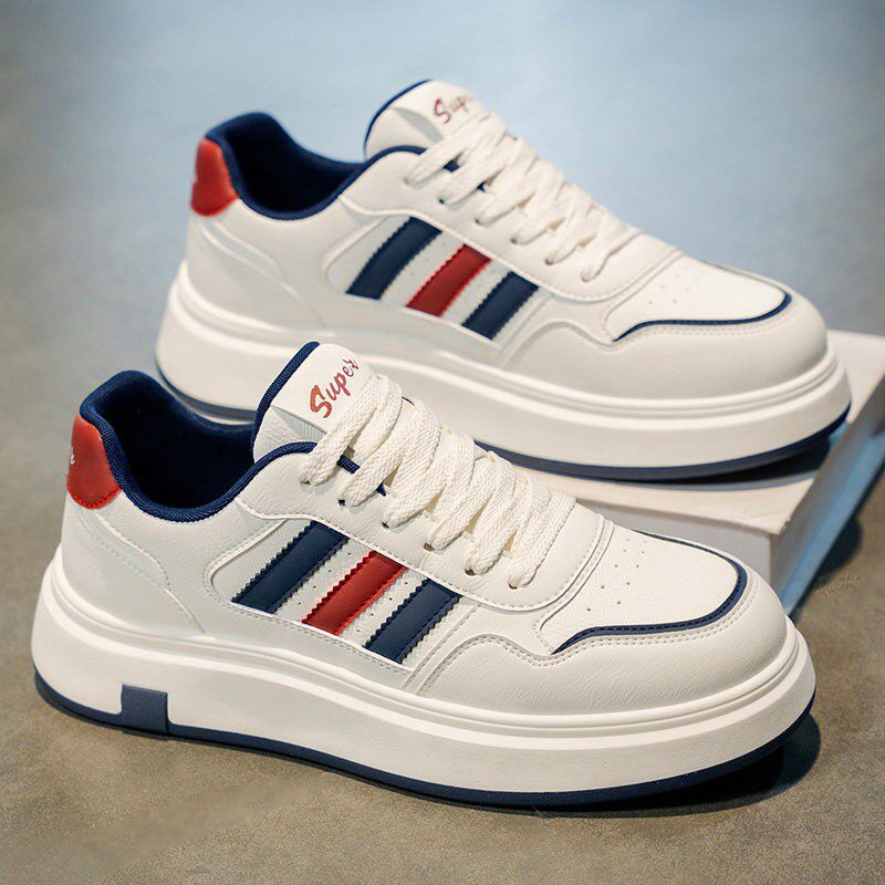 莆田男鞋2026新款春季厚底防滑小白鞋青少年轻便百搭运动潮流板鞋