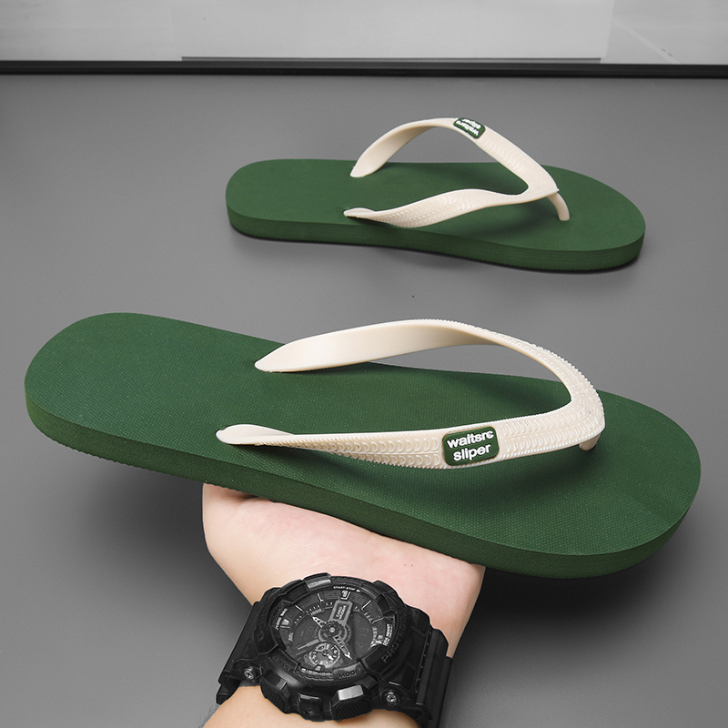 广东人字拖男耐磨休闲沙滩凉拖