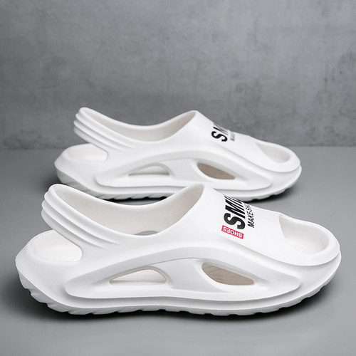 凉鞋男士夏季2025新款外穿厚底凉拖开车洞洞鞋防滑运动沙滩涉水鞋