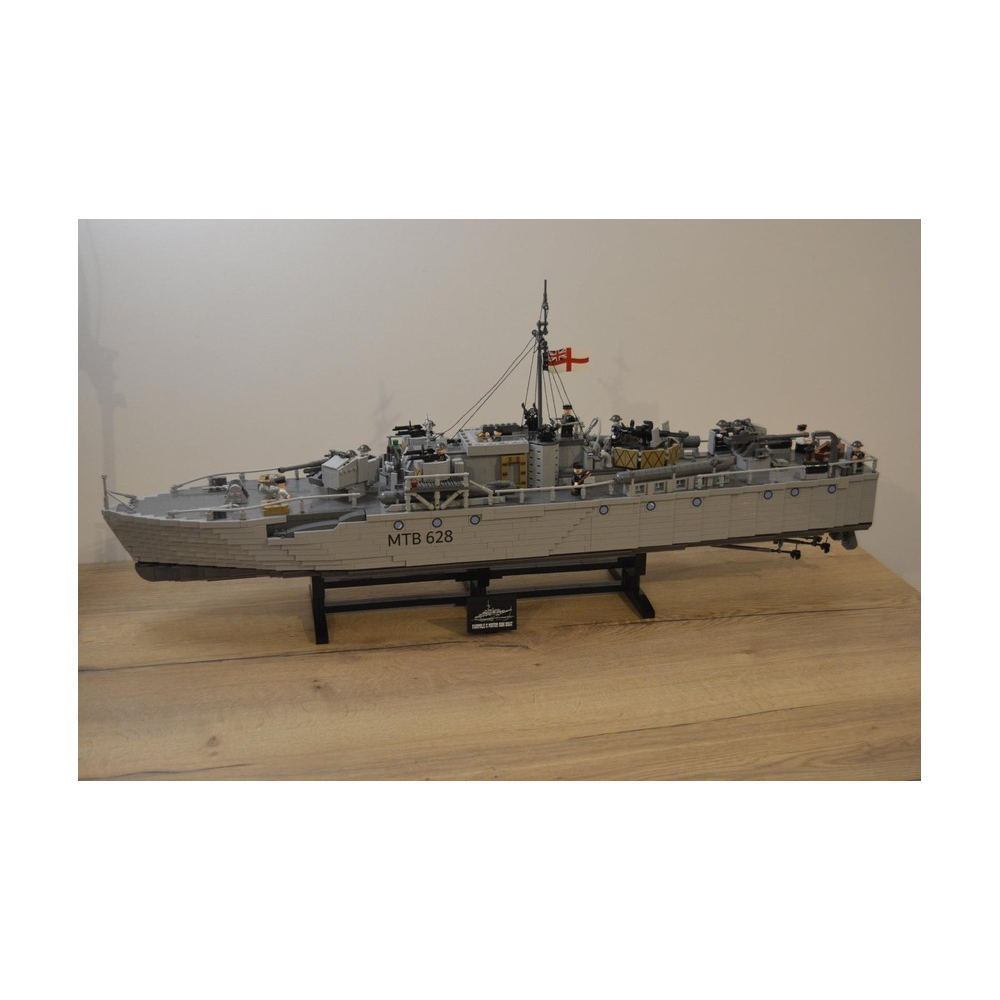 MOC二战军舰大型舰艇巨型治愈系高颜值高难度拼图成人军舰型积木