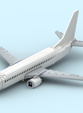 MOC波音747/737飞机形大型巨型高难度组装成人直升机战斗机积木