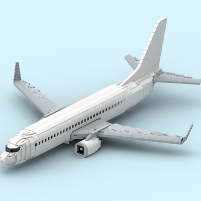 MOC波音747/737飞机形大型巨型高难度组装成人直升机战斗机积木