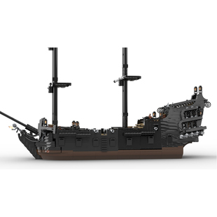 MOC海盗船积木巨型大型舰艇高难度积木组装成人高颜值积木