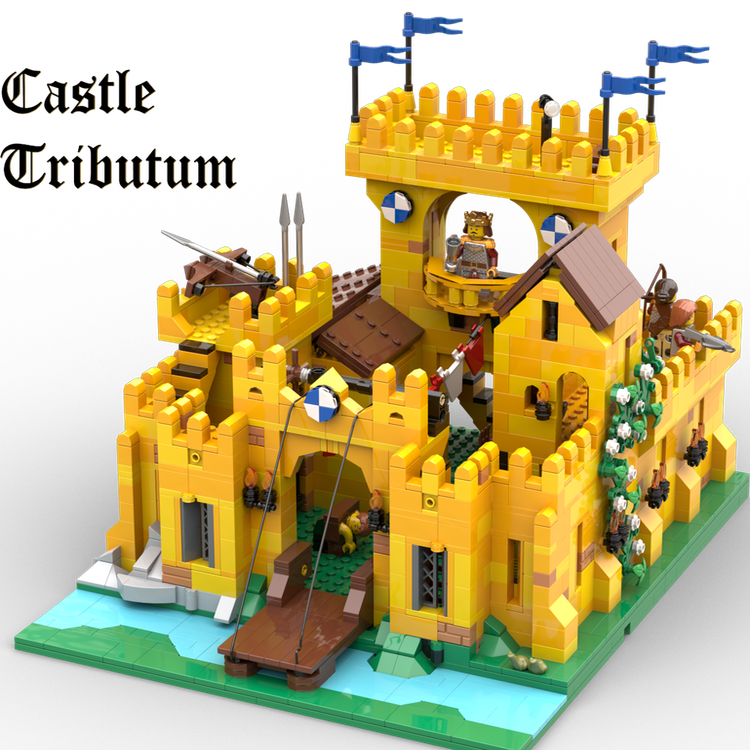 MOC黄金城堡建筑形房子形高颜值巨型大型高难度拼图成人积木