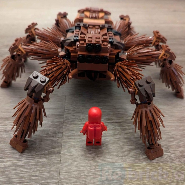 10岁男孩礼物MOC蜘蛛狼蛛高颜值积木模型摆件玩具模型益智