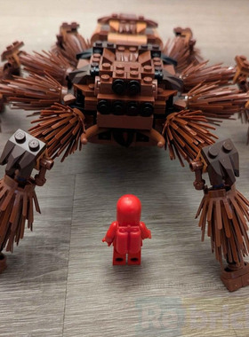 10岁男孩礼物MOC蜘蛛狼蛛高颜值积木模型摆件玩具模型益智