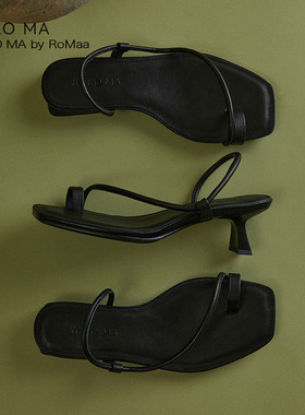 ROROMA 原创设计师 现代極简主义Minimalist法式夹趾奢牌进口蒖皮