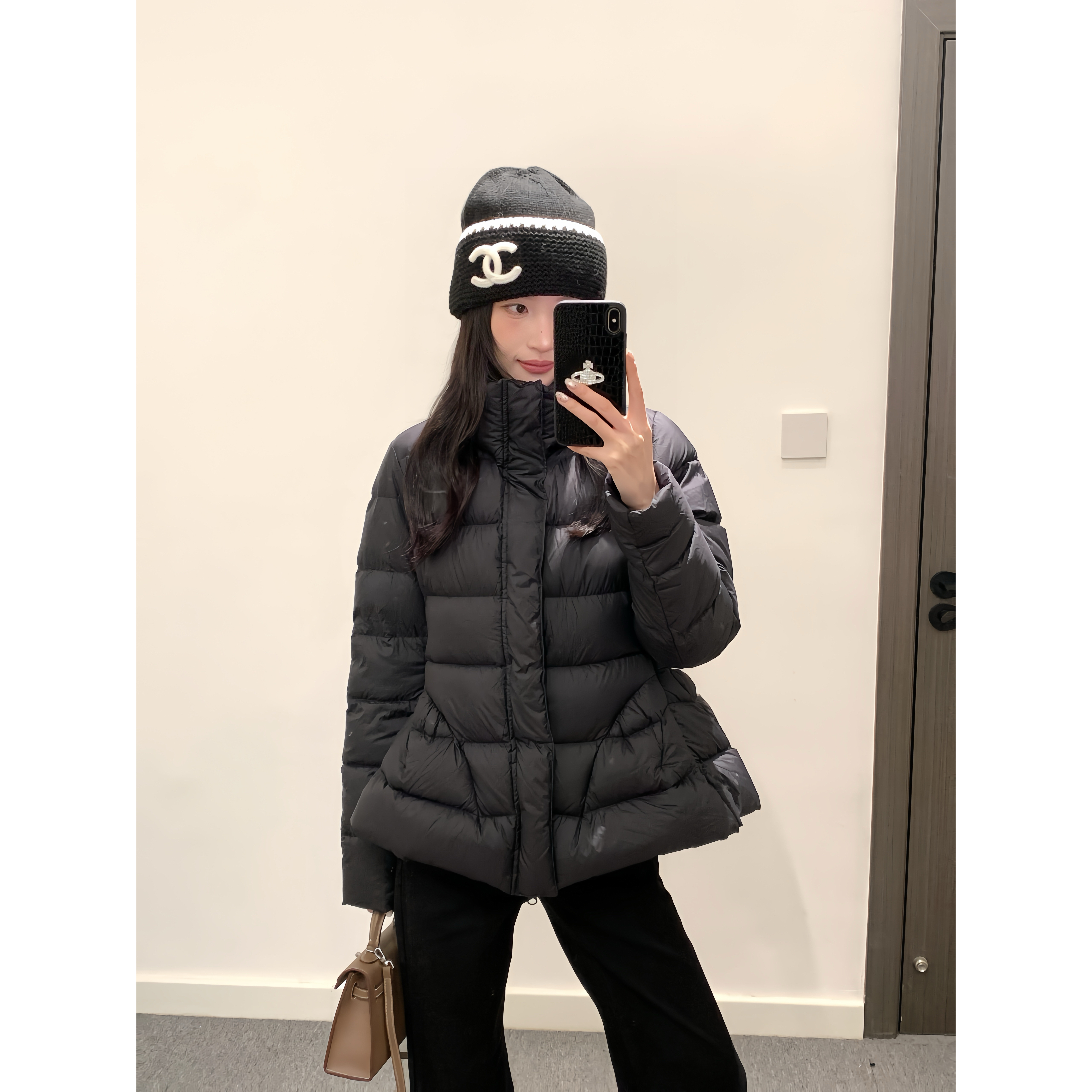 2025冬季新款小蛮腰排骨羽绒服韩系收腰百搭加厚显瘦90白鸭绒外套