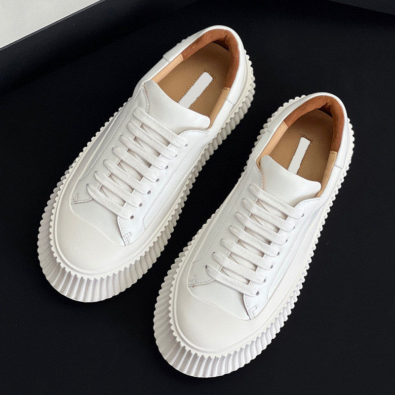 徐璐同款饼干鞋女2025年秋季新品厚底小白鞋女轻便百搭休闲鞋