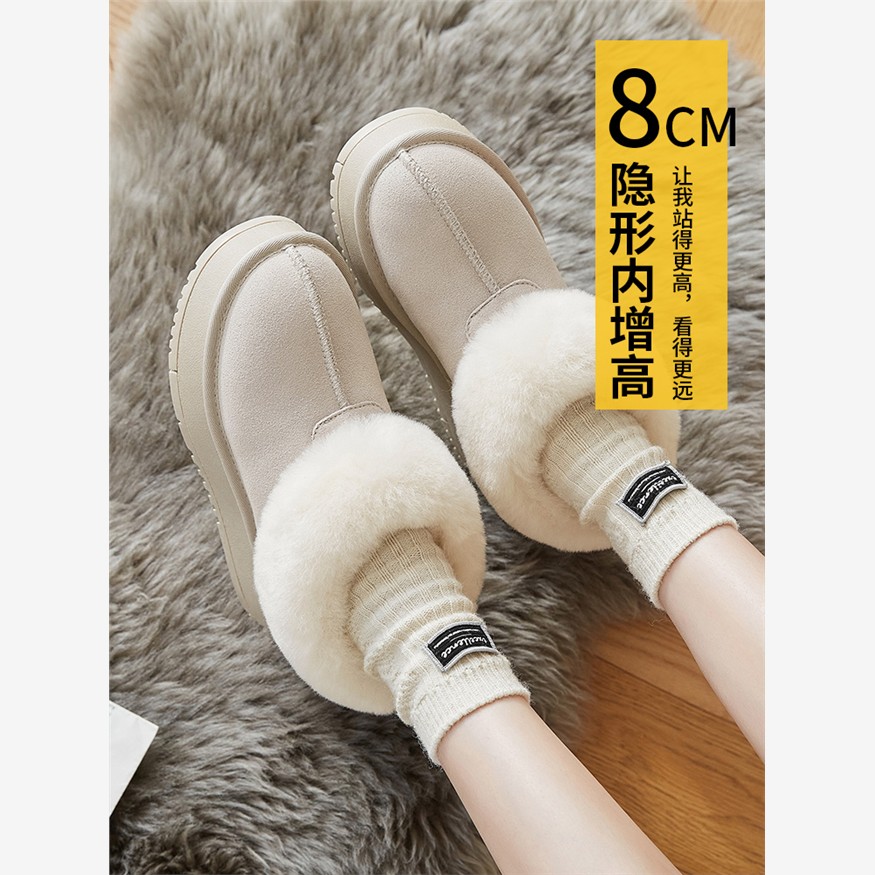 厚底内增高雪地靴女2025