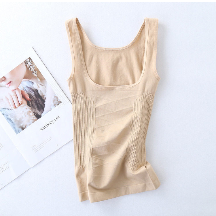 收腹背心女薄款瘦身衣服减肥衣托胸美体透气塑身不卷边背心上衣在类目 女士内衣/男士内衣/家居服, 塑身上衣中 - 来自Buy2taobao.com提供专业的淘宝代购服务