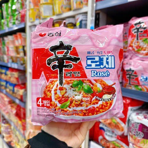 香港代购 韩国 NONG SHIM/农心 韩国本土人气-辛辣拉面-玫瑰酱味