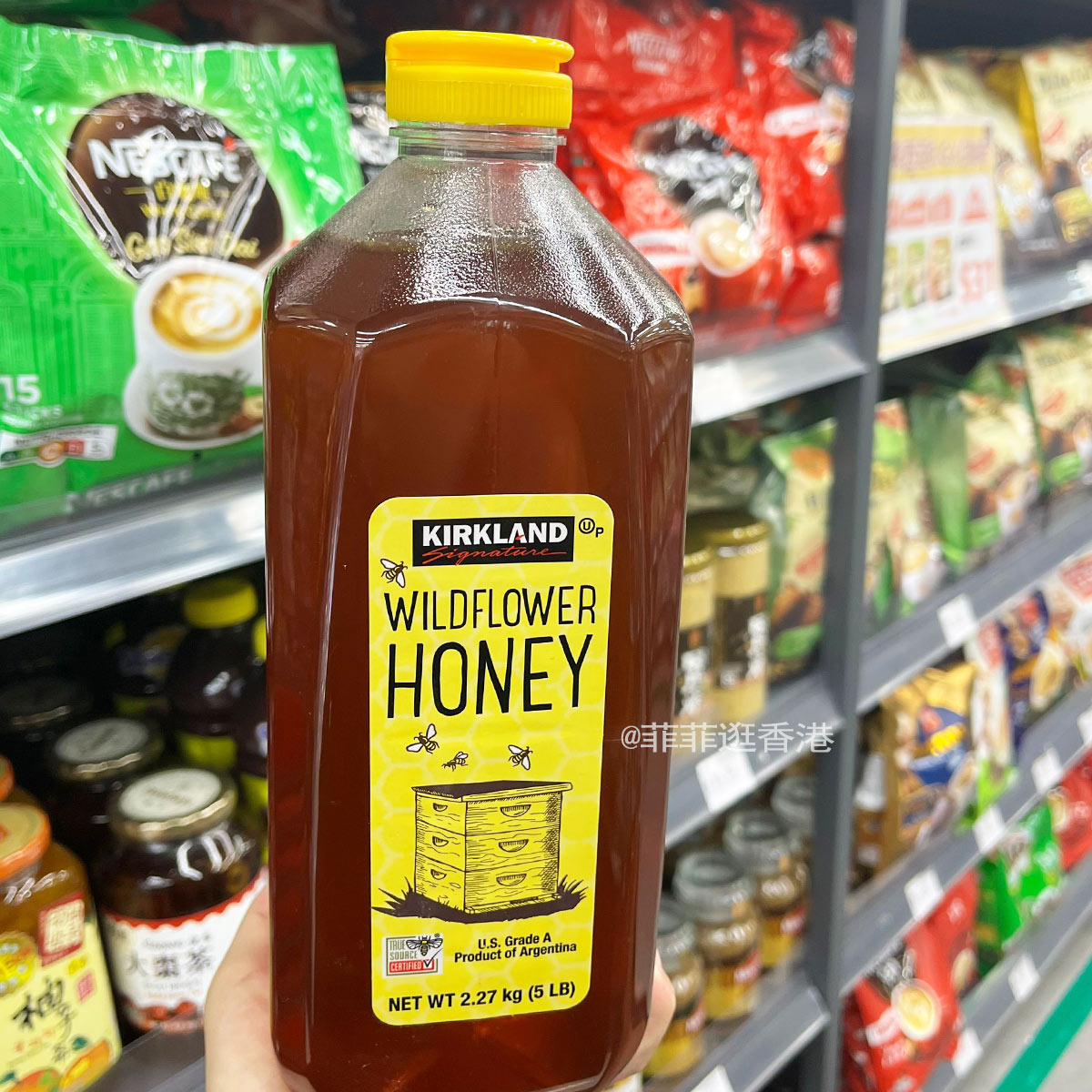 美国正品代购KS PURE HONEY天然A级纯野花蜂蜜2.27kg三叶草土蜂蜜