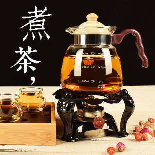 家用液体酒精炉煮茶器户外便携煮茶炉餐厅茶楼保温底座玻璃煮茶壶