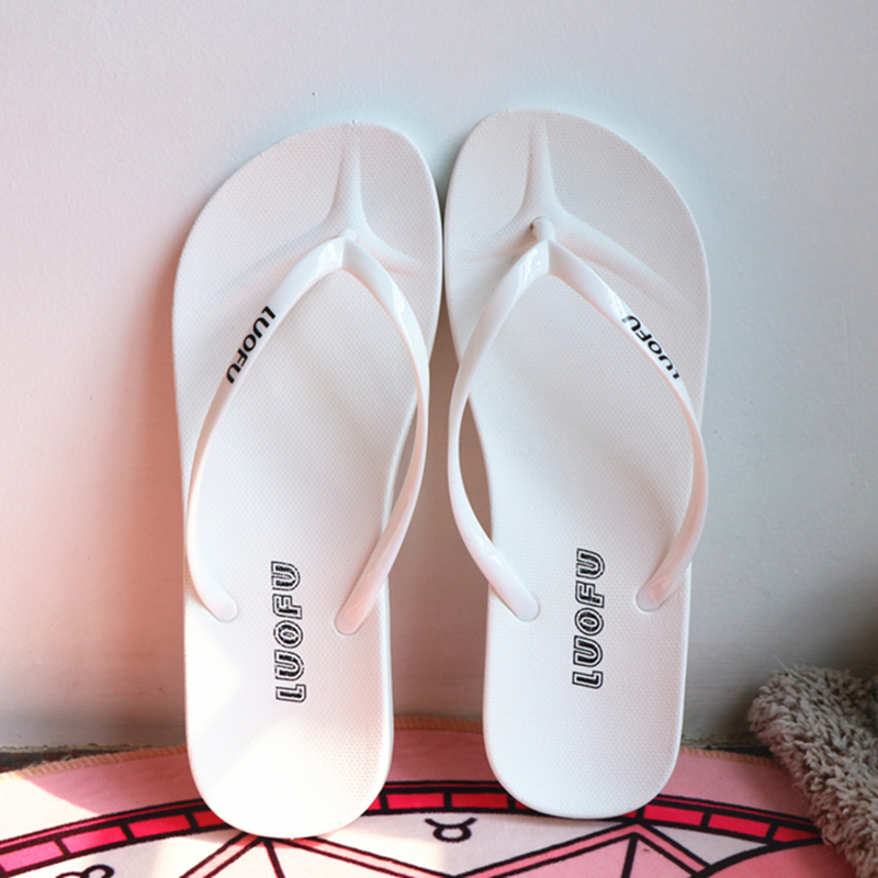 罗敷外穿ins潮夹脚拖鞋平底