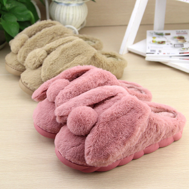 Pantoufles enfants en suède pour hiver - semelle caoutchouc - Ref 987255 Image 1